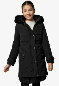 Парка средней плотности с утеплителем, стандартного кроя, водоотталкивающая. Lipsy, Black