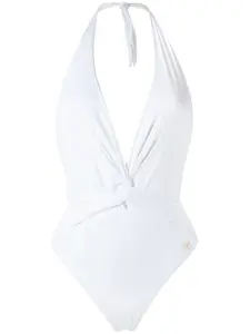 Купальник с V-образным вырезом Brigitte, белый