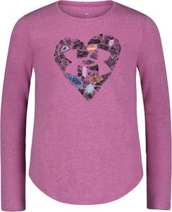 Детская футболка Under Armour с коротким рукавом, круглым вырезом, легкая и дышащая., Optic Purple