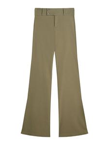 Расклешенные брюки Bershka, Olive