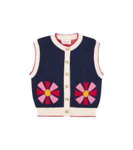 Хлопковый жилет Калейдоскоп Bobo Choses, Navy Blue