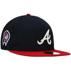 Мужская темно-синяя нашивка New Era Atlanta Braves в честь Мемориала 9/11 59FIFTY Облегающая шляпа