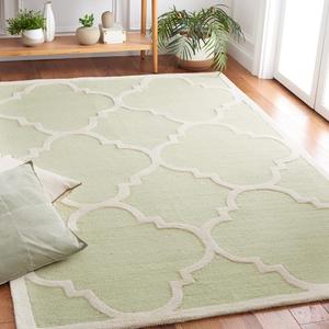 Ковер SAFAVIEH, 244 x 305 см, коллекция кембридж светлый зеленый / айвори CAM140B ручной работы марокканский треллис премиум шерстяной ковер