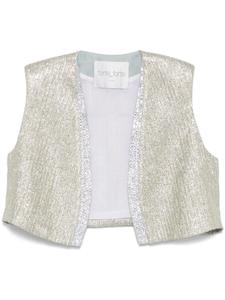 Жилет в полоску Forte Forte, синий