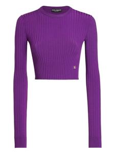 Dolce & Gabbana джемпер с логотипом, фиолетовый