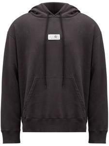 Худи с узором MM6 Maison Margiela, черный
