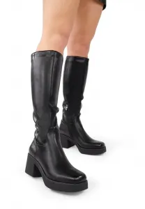 Ботинки altas con cremallera на платформе Bosanova, Black