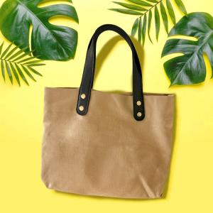 Прочная хлопковая сумка-шоппер через плечо FASHNZFAB, бежевый