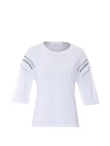 Футболка с заклепками Liu Jo, белый