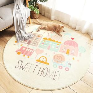 Dajiang Ковер 100х100 см для спальни/гостиной плюшевый, из овечьей шерсти, Shiguang