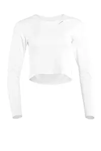 Рубашка Winshape с длинными рукавами "AET116LS", укороченная, функциональная, легкая и мягкая, слоновая кость