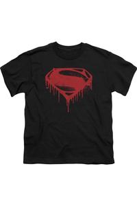 Футболка детская с принтом "Бэтмен против Супермена" Gildan, черный