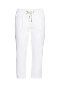 Спортивные брюки с эластичным поясом и завязкой Sheego, белый