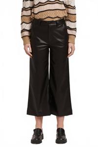 Женские брюки-ауди с завышенной талией укороченные широкие в черном цвете DEAR JOHN DENIM