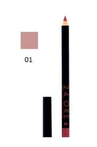 Стойкий карандаш для губ 24 Ore, карандаш для губ 01, 0,4 г Deborah, красный