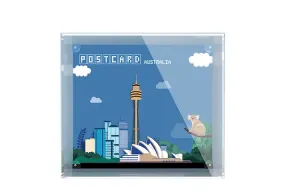 LIGHT YOUR BRICKS Compatibility Building Block 40569 London Postcard Display Case Model Accessories LYB