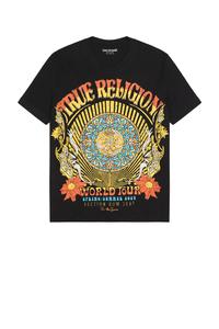 Футболка с коротким рукавом "рок-н-ролл" True Religion, jet black
