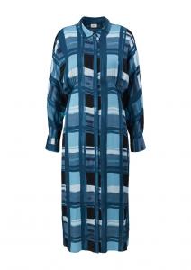 Платье-рубашка s.Oliver BLACK LABEL, marine blue/Navy/Light blue/Dark blue