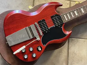 Gibson USA SG Standard '61 Faded Maestro Vibrola 2025 года, винтажный вишневый