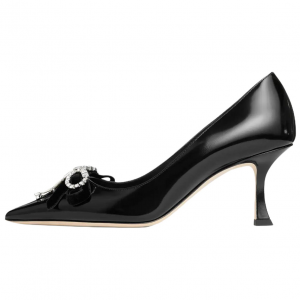 Jimmy Choo Auria Slim Heel High Heels 7cm Women's Black