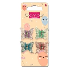 Заколки-лягушки Glamour Mademoiselle, 4 шт