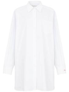 Maison Margiela хлопковая рубашка с открытыми плечами, белый