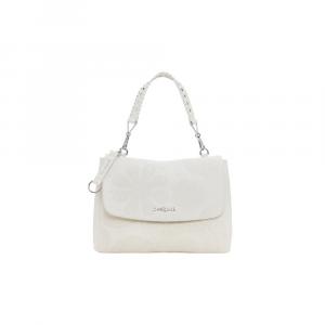 Белая полиэтиленовая сумка Desigual, белый