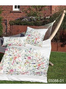 Постельное белье Janine Interlock Jersey Carmen S в цвете красный, серебристый, розовый Janine, 135 x 200 + 80 x 80 см