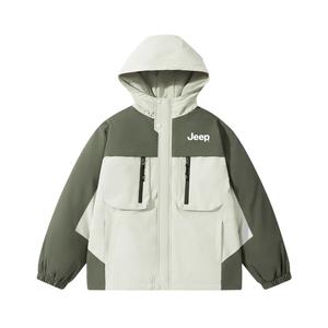 Детские утепленные куртки Jeep, зеленый