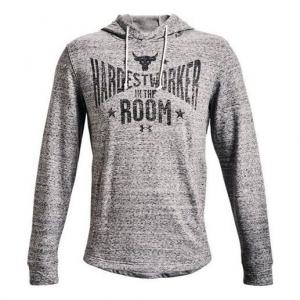 Толстовка project rock hardest worker terry hoodie 'grey' Under Armour, серый