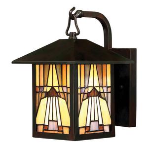 Настенный светильник Elstead Inglenook Typ A, серый - сталь - цветное стекло - 18 x 29 x 23 см