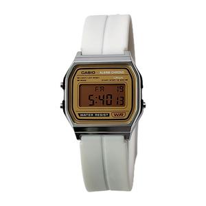 CASIO Часы Retrofit Series Electronic Movement Silicone Strap Watch Women's Watch Gold Dial