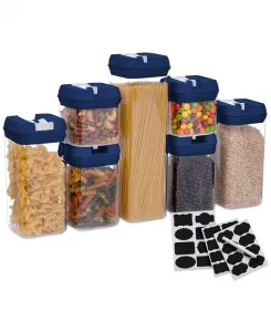 Набор из 7 контейнеров для хранения продуктов Cheer Collection, темно-синий