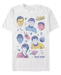 Мужская футболка Star Trek the Original Series с длинным рукавом Fifth Sun, белый