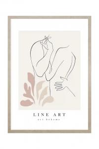 Украшение на стену для дома и образа жизни в рамке 50 х 70 см Inne, мультиколор