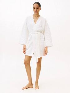 Стеганый джемперовый банный халат Tommy Hilfiger, Ivory