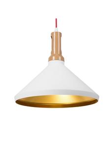 Beliani Подвесные светильники LIARD в бело-золотом исполнении - (Ш) 33 x (В) 179 x (Д) 33 см