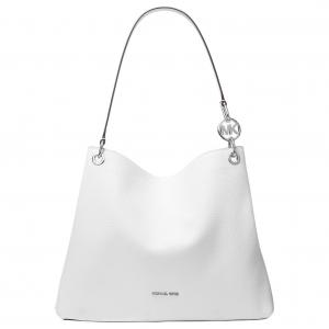 MICHAEL KORS Кожаная сумка, большая женская сумка через плечо белая