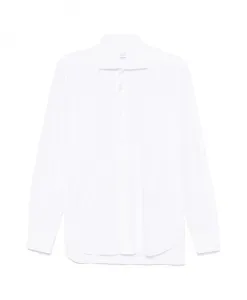 Белая рубашка с отложным воротником Barba, белый