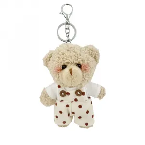 Очаровательный плюшевый брелок мишка кукла подвеска высота 15см 77 SEVEN DREAM, хаки