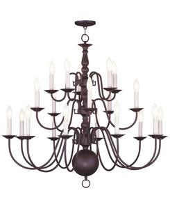 Люстра в Уильямсбурге Livex, цвет bronze