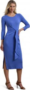 Платье Lauren Ralph Lauren Imalah-Long Sleeve-Day Dress, цвет Soft Lazuli