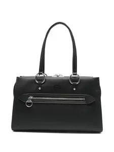 Сумка на плечо среднего размера с кольцом Lacoste, черный