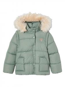 Зимняя куртка цвета шалфея vertbaudet