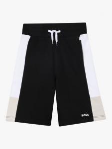 BOSS Kids' триколор флисовые бермуды-джоггеры HUGO BOSS, Black