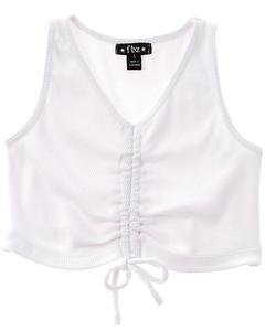 Топ Flowers by Zoe Rib 2x2 Terry, белый