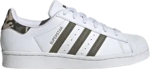 Кроссовки Superstar Big Kid 'White Camo', белый
