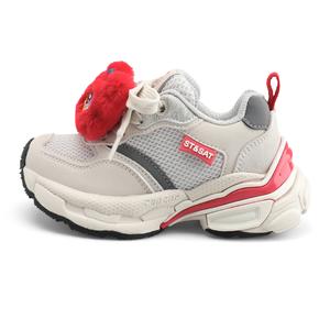 Нескользящие, износостойкие, легкие, амортизирующие, низкие детские кроссовки для отдыха на природе ST&SAT KIDS, красный