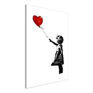 Фреска Artgeist Girl with Balloon (Banksy), 60 см, разноцветный