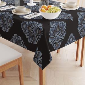 Квадратная скатерть, 100% хлопок, 52х52 дюйма, цветочный 165